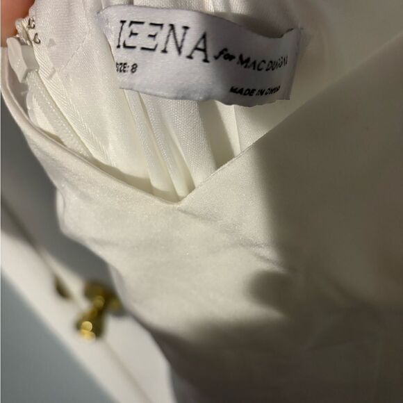 Mac Duggal SWEETHEART EVENING GOWN W/ RHINESTONE ACCENTS in white size 8 - Picture 10 of 10